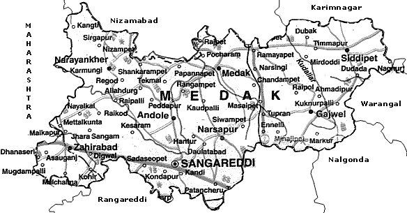 Maps of Medak 