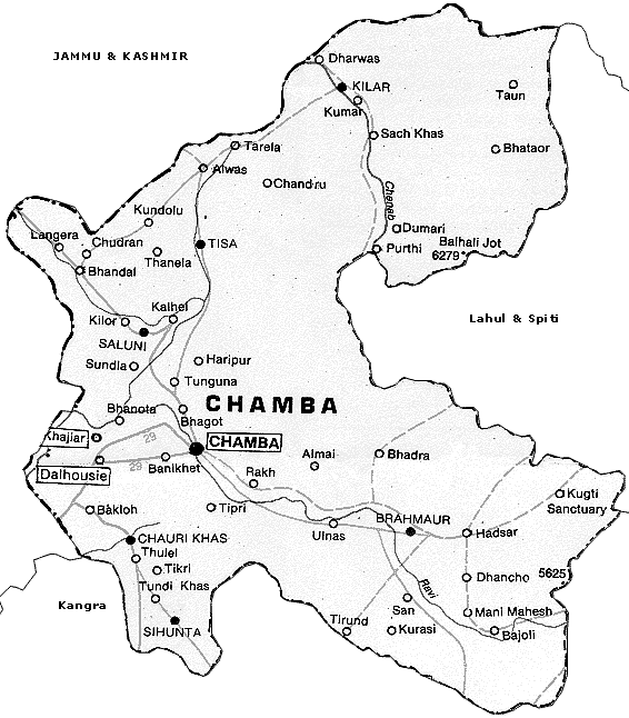 Maps of Chamba 