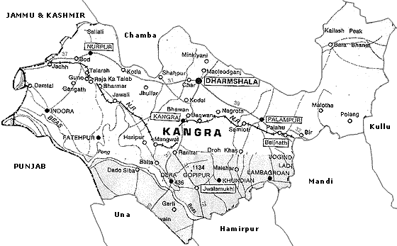 Maps of Kangra