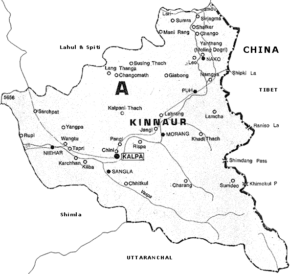 Maps of Kinnaur 