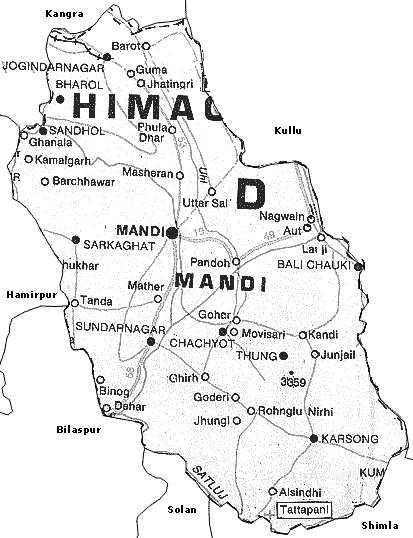 Maps of Mandi