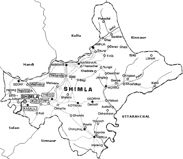 Maps of Shimla