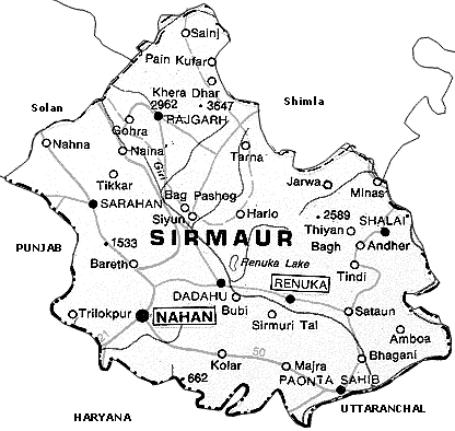 Maps of Sirmaur 