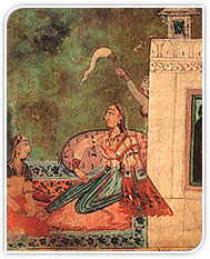A Rangmala painting in basohli style, 18th century AD