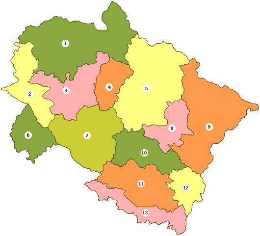 Map of Uttranchal